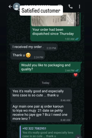 Satisfied Customer Alhumdulillah