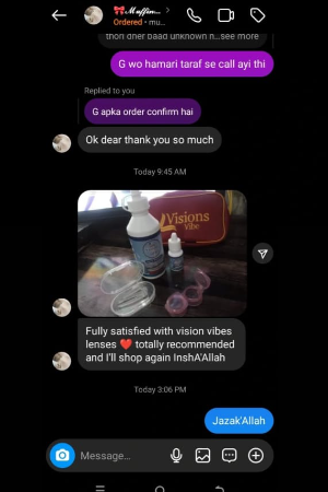 Satisfied Customer Alhumdulillah