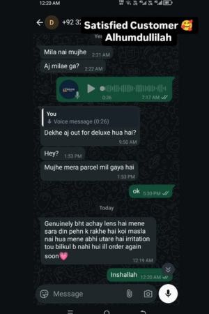 Satisfied Customer Alhumdulillah