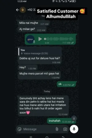Satisfied Customer Alhumdulillah